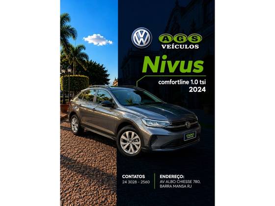 VOLKSWAGEN NIVUS 1.0 200 TSI TOTAL FLEX COMFORTLINE AUTOMÁTICO VOLKSWAGEN NIVUS 1.0 200 TSI TOTAL FLEX COMFORTLINE AUTOMÁTICO